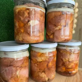 Тушенка свиная из кускового мяса